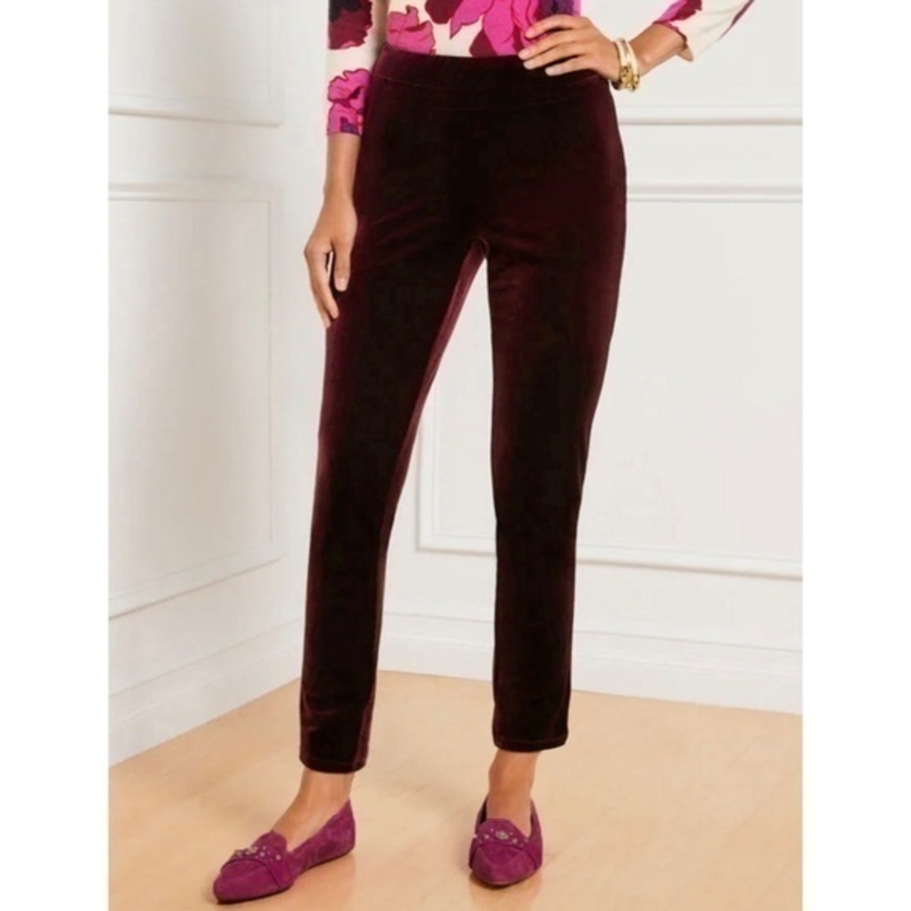 Talbots Burgundy Ankle Pants